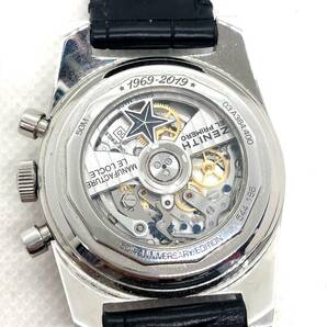 ZENITH El Primero A384 Revival ゼニス エル・プリメロ A384 リバイバル 03.A384.400 稼働品 中古 箱 ケース付き 腕時計 の画像5