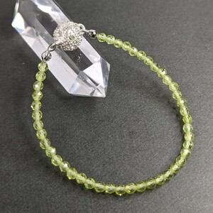  peridot 3.5mm cut bracele magnet Class p stop free shipping anonymity delivery natural stone Power Stone 8 month birthstone 