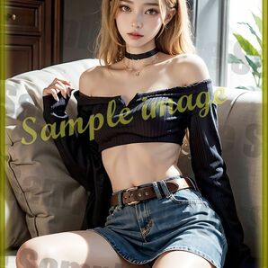 J◇セクシー美女101円スタート◇[高解像度]◇A4写真用光沢紙◇101円スタート◇3603◇グラビアイラストアートポスター◇制服ネクタイの画像1