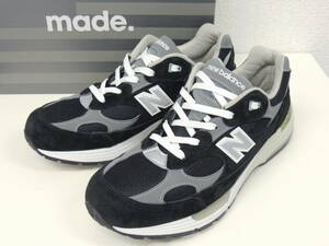 ★ 極美 27.5cm 国内正規 ニューバランス NEW BALANCE USA製 M992 EB スエード ランニング スニーカー US 9.5 D 黒 ブラック M992EB