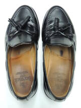 ★ UK 6 25.5cm 定価33000円 Berwick バーウィック 8491 TASSEL LOAFER タッセル ローファー スリッポン 革靴 黒 ブラック vibramラバー底_画像2