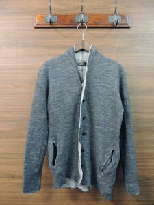 * beautiful goods L size Costume National Homme CoSTUME NATIONAL HOMME shrink finishing cotton wool . knitted cardigan men's 