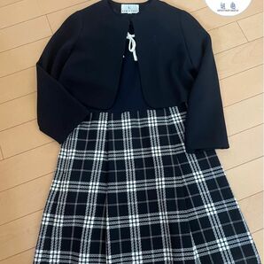 【組曲】キッズセレモニーワンピースsize120-130 着用少 入学式 フォーマル 卒園式