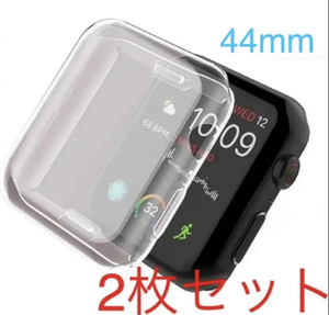 Apple Watch series 4/5/6/SE 44mm クリア 透明 アップルウォッチ シリーズ ケース カバー 全面保護 傷防止 TPU m0tN