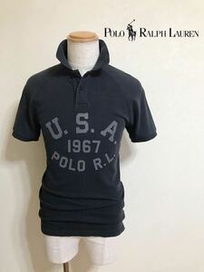 Polo Ralph Lauren ポロ ラルフローレン カスタムフィット 鹿の子 ポロシャツ トップス ブラック サイズM 半袖 175/96A