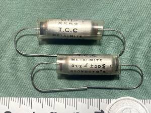 [送料込] T.C.C Metalmite 0.02uF オイルコンデンサ 1個