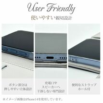 iPhone13 アイフォン13 スマホケース（ピンク）斜めがけ スマホショルダー 手帳型 ストラップ付き くすみカラー_画像7