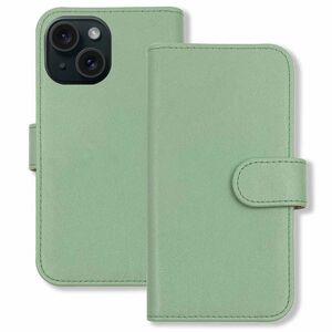 iPhone15 アイフォン15 スマホケース（アッシュグリーン）カバー 手帳 カード収納 ニュアンスカラー くすみカラー