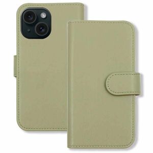 iPhone15 アイフォン15 スマホケース（ピスタチオ）カバー 手帳 カード収納 ニュアンスカラー くすみカラー