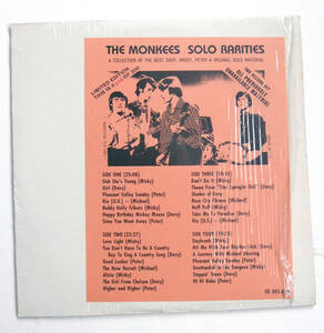 モンキーズ　Monkees Solo Rarities プライベート盤　中古盤　2LP