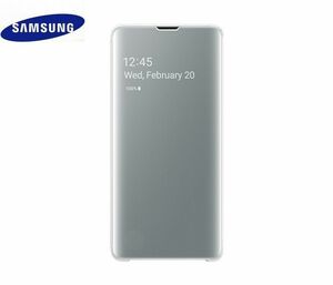 【ジャンク】Galaxy S10 ◆ CLEAR VIEW COVER カバー【海外版純正】ホワイト Samsung ロゴ オフィシャル【並行輸入品】