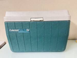 ☆ 中古現状！ 【Coleman】 コールマン ヴィンテージクーラー ポリライト５４ グリーン ☆彡