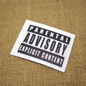 Parental Advisory 防水シール 角型7.5cm ステッカーの画像2