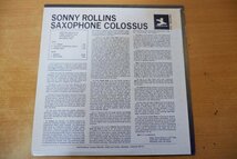I3-312＜LP/US盤/美盤＞ソニー・ロリンズ Sonny Rollins / Saxophone Colossus_画像2