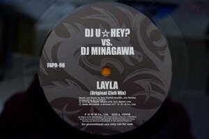 J3-115＜12inch＞「DJ U☆Hey? Vs. DJ Minagawa / Layla (Original Club Mix)」「渋谷トランス向上委員会 /Love Happy (Caribbean～ 他