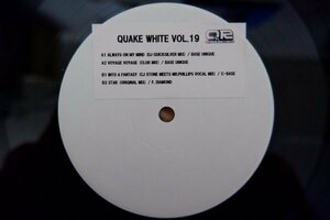 J3-129＜12inch＞「Quake White Vol. 19」Base Unique/Always On My Mind (DJ Quicksilver Mix)・Voyage Voyage (Club Mix) 他