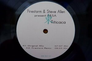 J3-177＜12inch/独盤＞Firestorm & Steve Allen Present F&SA Titicaca / Rapture / Exposure