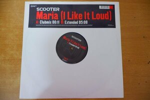 J3-192＜12inch/独盤＞Scooter / Maria (I Like It Loud)