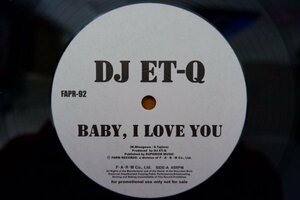 J3-197＜12inch＞「DJ Et-Q / Baby, I Love You」「サンモニ娘 / 恋のサンモニ娘 (Red Clavia Original Mix)」