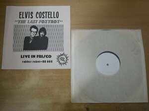 N3-221＜LP/美盤＞エルヴィス・コステロ Elvis Costello With Nick Lowe / The Last Foxtrot