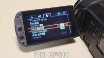 管理番号＝4C164　　ビデオカメラ　Canon　iVIS HFG10　使用説明書あり_画像9