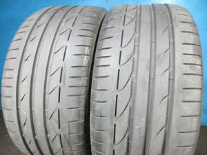 19インチ夏用 中古ブリヂストンタイヤ ポテンザ BRIDGESTONE POTENZA S001☆RFT 255/35R19 92Y 2本Set №07625C 室内保管 夏タイヤ