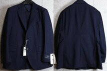 新品 オンワード樫山 五大陸/gotairiku AIR WEAR 春夏 日本製 最高級 ゼニア/Zegna クールエフェクト スーツ34B/BB4/幅広S/紺/13.2万_画像2