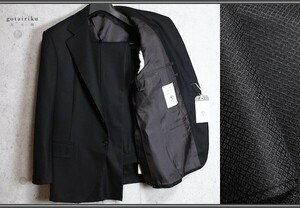  new goods . large land /gotairiku The STANDARD ARCHIVES spring summer top class made in Japan shadow weave pattern suit 40L/AB7/ a little wide width XL/ black /14.3 ten thousand jpy 