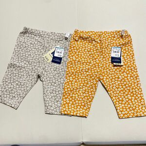 【新品】100サイズ　花柄レギンス　2枚セット