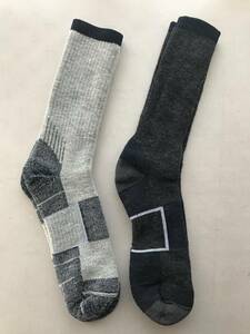  high quality melino wool . socks gray series 2 pair collection men's camp outdoor mountain climbing 