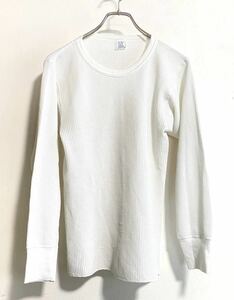 80's USA製 J.E.MORGAN モーガン LONG JONES ロングジョン サーマル 長袖 Tシャツ ロンT Lサイズ 42-44