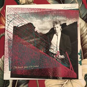 BRIAN SETZER 国内白ラベル LP THE KNIFE FEELS LIKE JUSTICE STRAY CATS ロカビリー ストレイキャッツ