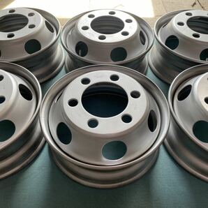 TOPY 17.5×6.00 135-9 6穴 4トン 車 フォワード コンドル ファイター レンジャー スチールホイール 両面再塗装品 1本値段 在庫有りの画像2