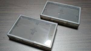 【新品未使用】ゲームボーイアドバンス ソフトケース clear black 2個セット ソフト8本収納可能 ips gba 任天堂 #0149150