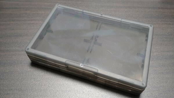 【新品未使用】ゲームボーイアドバンス ソフトケース clear black ソフト8本収納可能 ips gba 任天堂 #0151