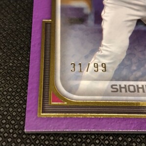 大谷翔平 99枚限定 アメジスト【2023 TOPPS MUSEUM COLLECTION #42 SHOHEI OHTANI AMETHYST PARALLEL】 エンジェルス ドジャース レアの画像5