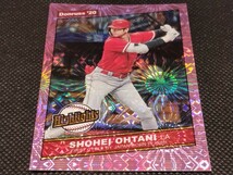 大谷翔平 花火 【2020 PANINI DONRUSS HIGHLIGHTS SHOHEI OHTANI H-6 PINK FIREWORKS PARALLEL】 エンジェルス ドジャース_画像3