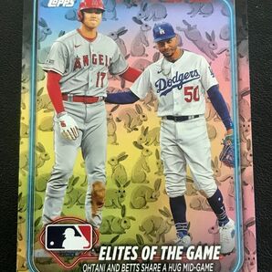 大谷翔平 イースターラビット 【2024 TOPPS SERIES 1 #138 ELITES OF THE GAME RABBITS PARALLEL】 ムーキー・ベッツ ドジャースの画像1