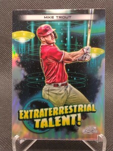 マイク・トラウト コズミック 【2023 TOPPS COSMIC CHROME EXTRATERRESTRIAL TALENT ! MIKE TROUT ET-11】 ロサンゼルス・エンジェルス