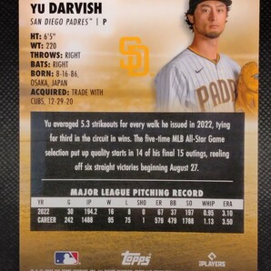 ダルビッシュ有 レッドフォイルパラレル【2023 TOPPS STADIUM CLUB #63 YU DARVISH RED FOIL PARALLEL】 サンディエゴ・パドレスの画像2