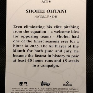 大谷翔平 新作 【2024 TOPPS SERIES 1 ALL TOPPS TEAM SHOHEI OHTANI ATT-8】 エンジェルス ドジャースの画像2