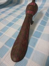 インド土産 孔雀のメタル靴べら置物 17cm_画像4