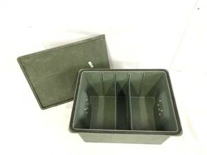 米軍放出品 道具箱 ツールボックス W56×D42×H28.5cm 仕切板付 ハードケース USMC Half Insert Container 収納ボックス(140)AC4HK-2#24