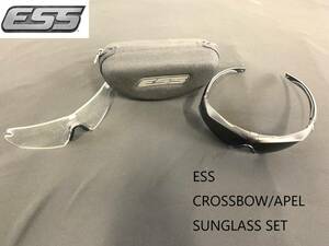 【米軍放出品】☆ESS CROSSBOW/クロスボウ ゴーグル サングラス ケース付 ミリタリー サバゲー バリスティックアイシールド(60)XC21IK-2#24