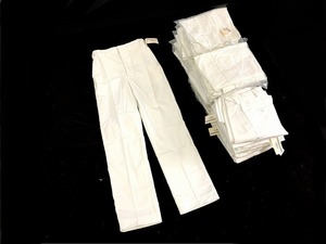 【米軍放出品】☆未使用品 ズボン パンツ 30枚 メンズ 白/ホワイト 32×36(US-Mサイズ) ワークパンツ (140)☆CC5H