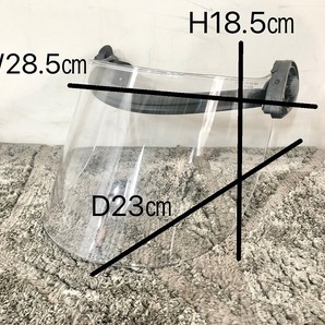 【米軍放出品】☆未使用品 フェイスシールド ヘルメット取付用 保護シールド 4mm ポリカーボネート DK5-H.150 (80)☆CC23Fの画像2