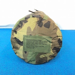 【米軍放出品】未使用品 迷彩バッグ ナイロンバッグ 収納バッグ 直径20cm×高さ60cm (ネコポス)☆CC29Tの画像4