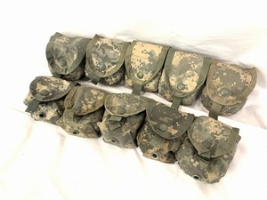 【米軍放出品】ハンドグレネードポーチ 10個 MOLLE2 サバゲー ミリタリー マグポーチ ウエストポーチ (60)☆CC30Y