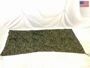 【米軍放出品】☆タープ テントシート 225cm×200cm 迷彩 ウッドランド ミリタリー キャンプ アウトドア MARPAT 防雨シート(60)XC6FK-2-W