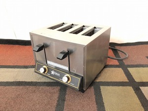 【米軍放出品】トースター 4枚焼き ワイドスロットトースター パン焼き機 1800W 調理 キッチン STAR Holman BT4 (100) BC20GK-W#24